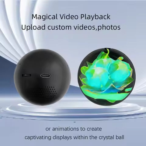 CRYSTALHUG™ Personalized Memory Crystal Ball Custom Video Orb Gift