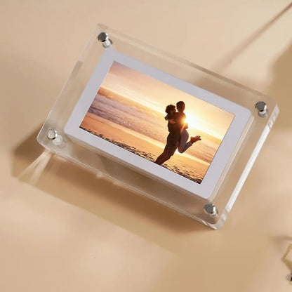 Acrylic Digital Photo Frame 5 Inch 1200mAh Vertical Display IPS