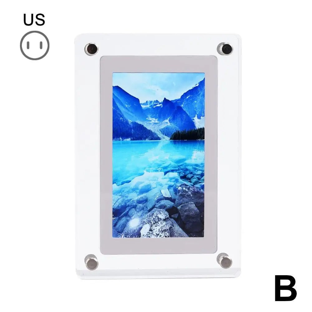 Acrylic Digital Photo Frame 5 Inch 1200mAh Vertical Display IPS