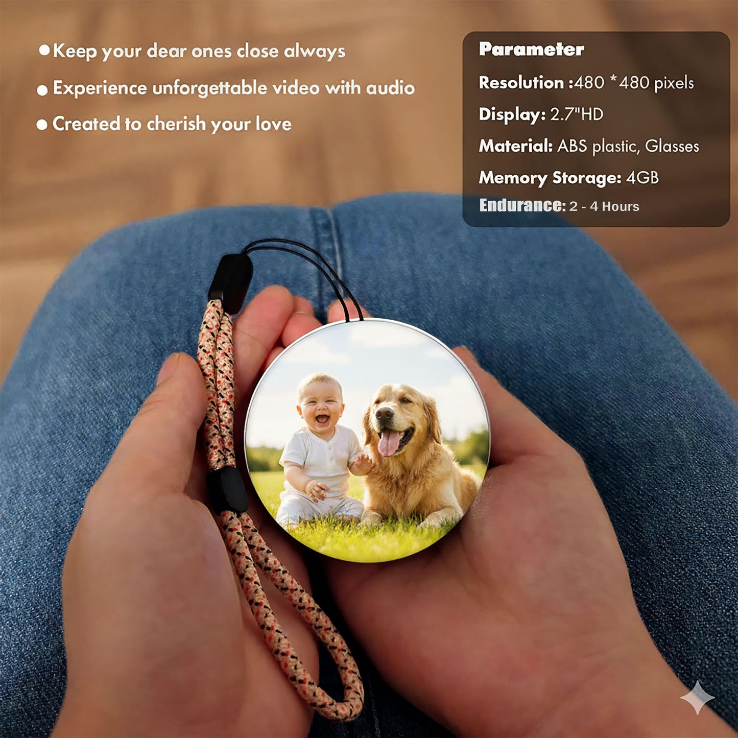 CRYSTALHUG™ Personalized Memory Crystal Ball Custom Video Orb Gift
